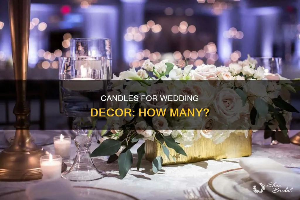 how many cadles to put wedding arrangement