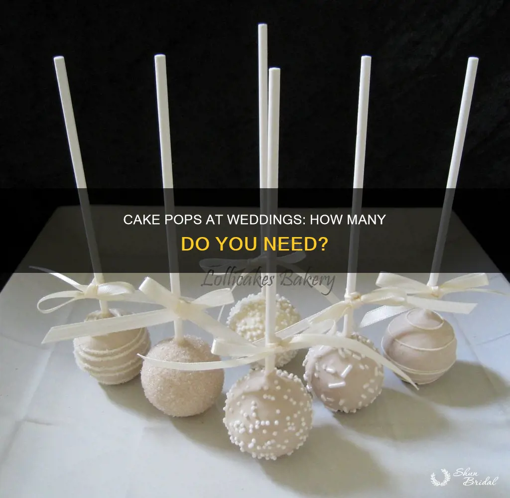 how many cake pops for wedding