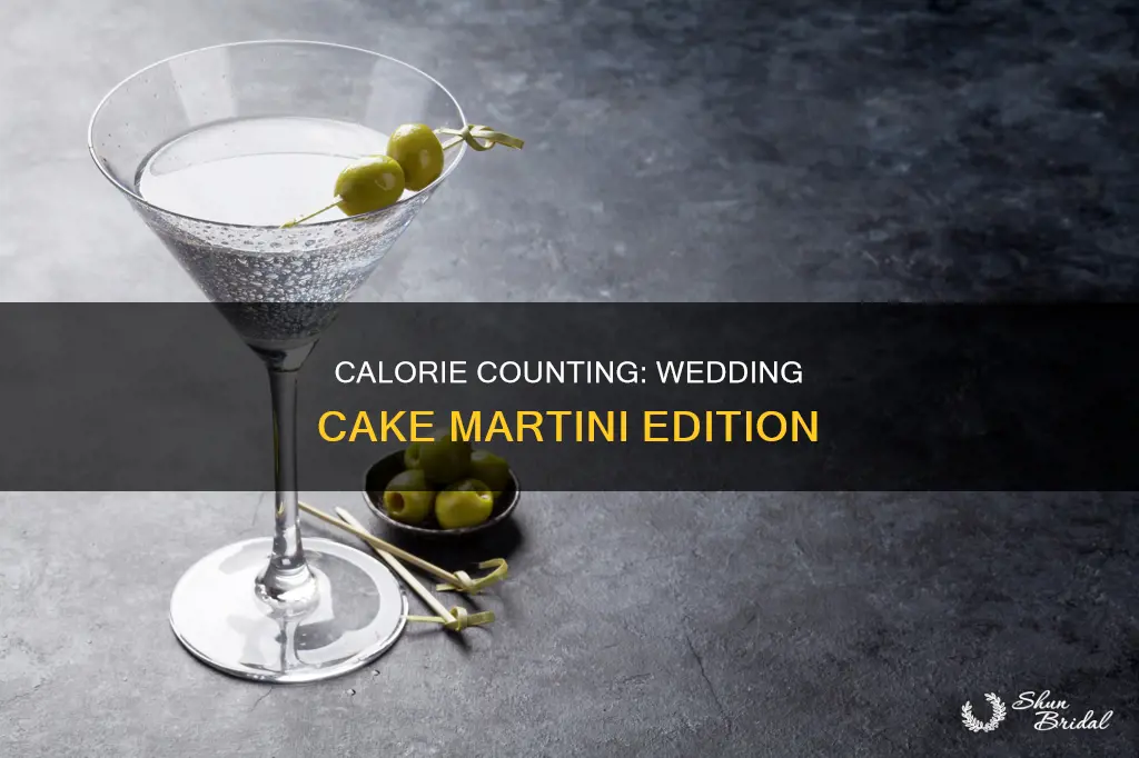 how many calories are in a wedding cake martini