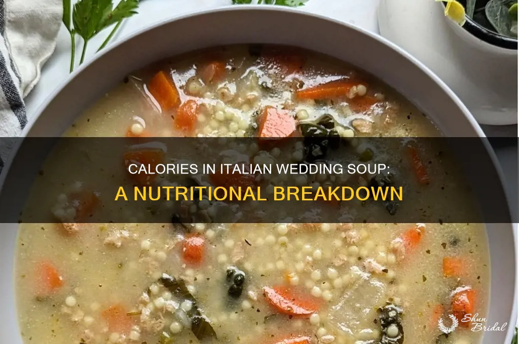 how many calories are in italien wedding soap