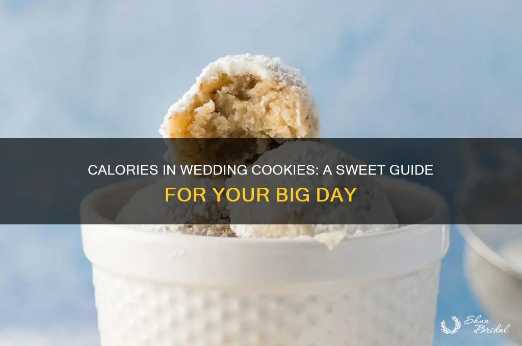 how many calories in a wedding cookie