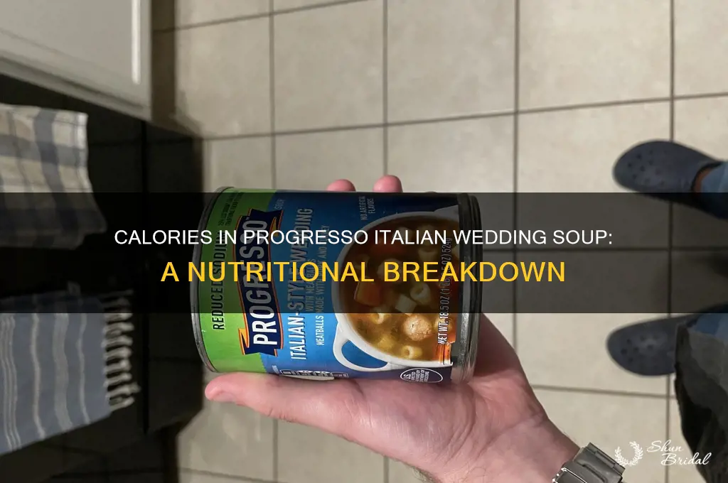 how many calories in progresso italian wedding soup
