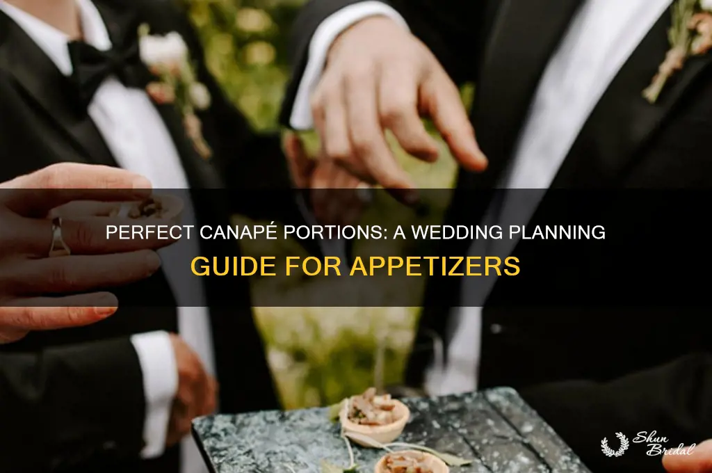 how many canapes at a wedding