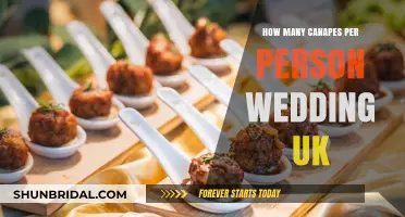 Perfect UK Wedding Canapé Portions: How Many Per Guest?