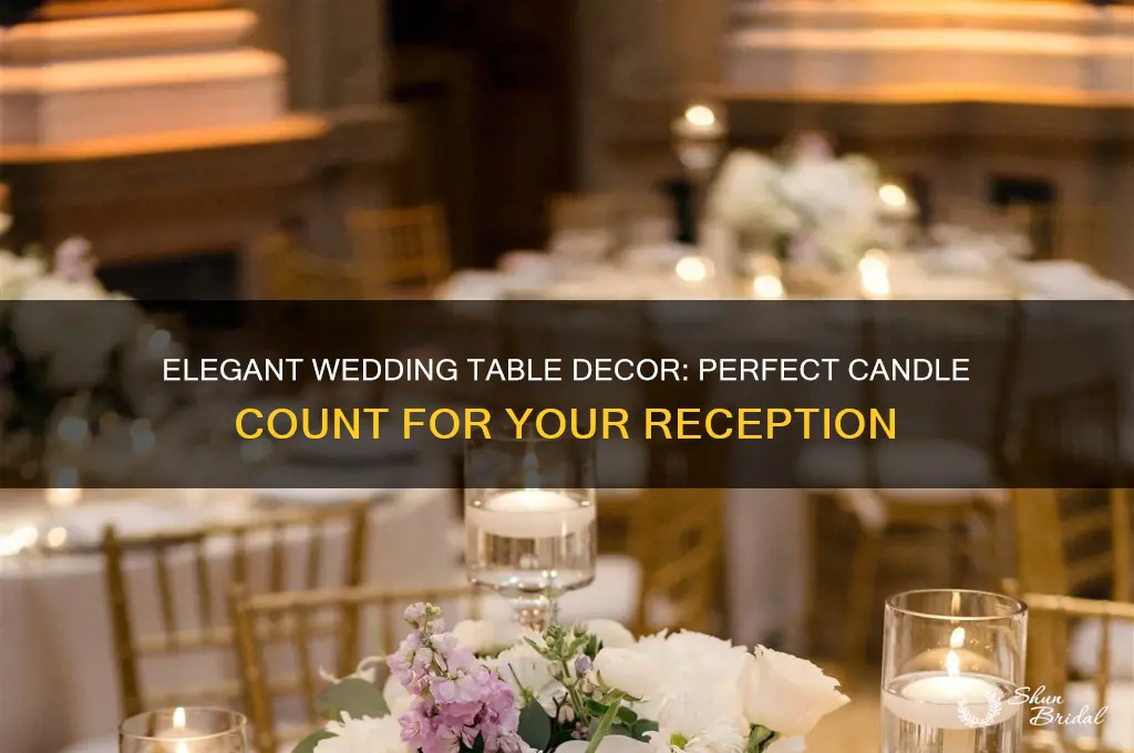 how many candles for wedding tables