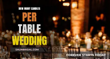 Creating a Romantic Ambiance: Wedding Table with Candles