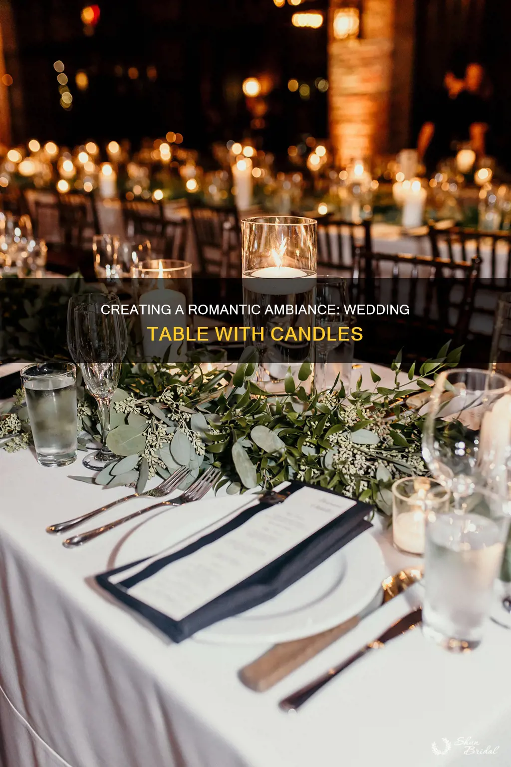 how many candles per table wedding