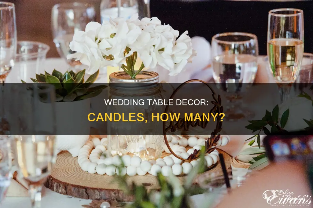 how many candles to put on wedding table