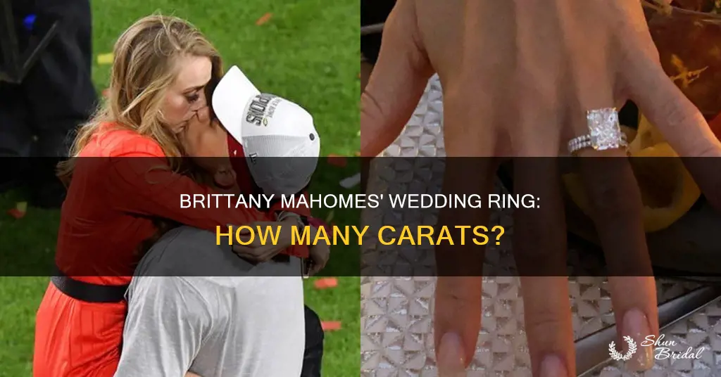 how many carats is brittany mahomes wedding ring