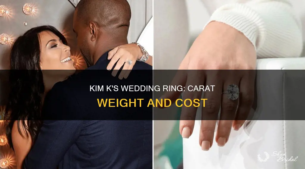 how many carats is kim k wedding ring