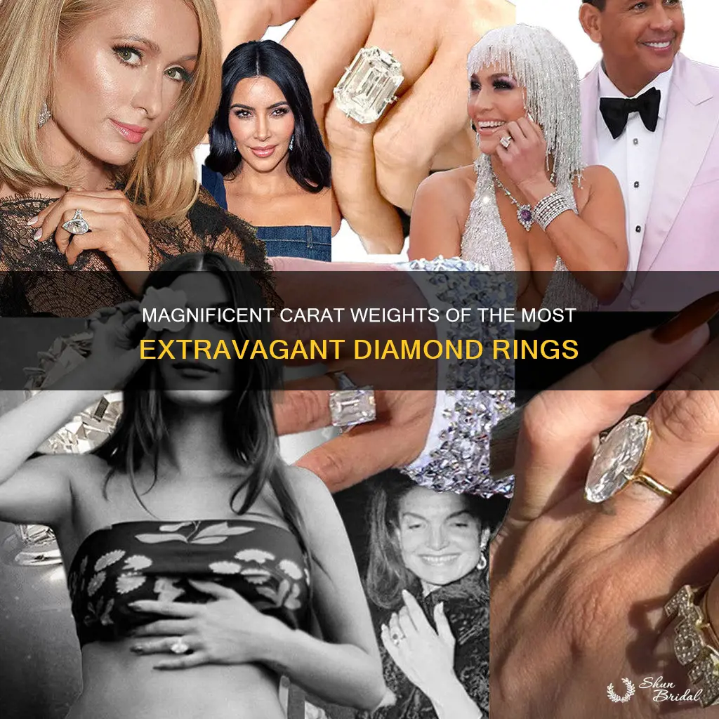how many carats is the biggest diamond wedding ring