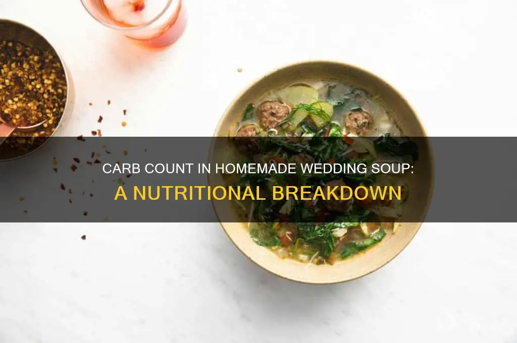 how many carbs in homemade wedding soup