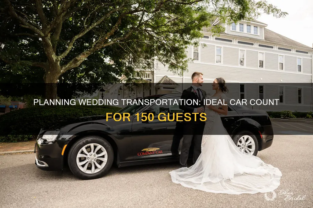 how many cars are normal for a 150 person wedding