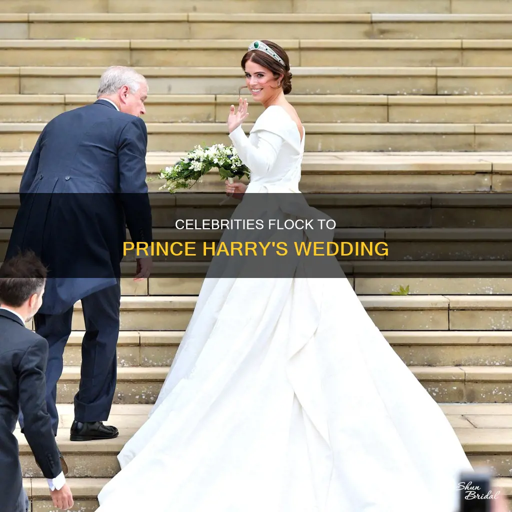 how many celebrities at prince harrys wedding