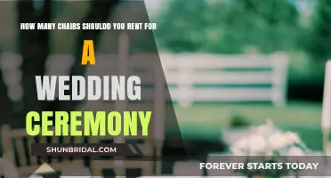 Perfect Seating Guide: How Many Chairs to Rent for Your Wedding Ceremony