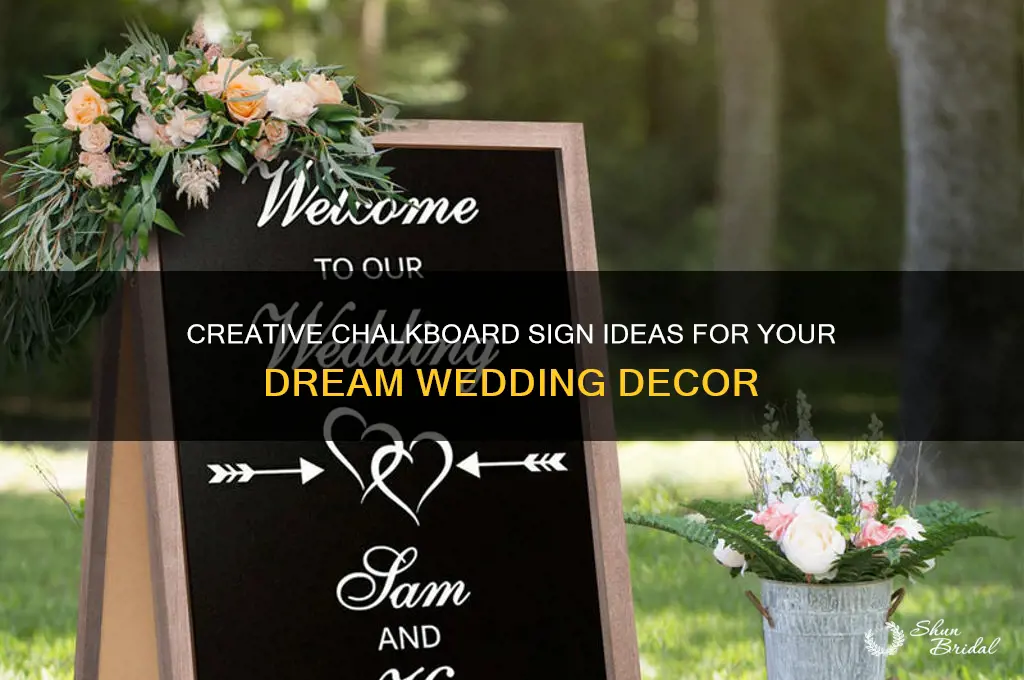 how many chalkboard signs for wedding