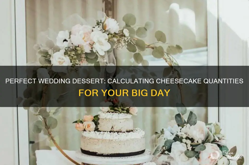 how many cheesecakes for a wedding
