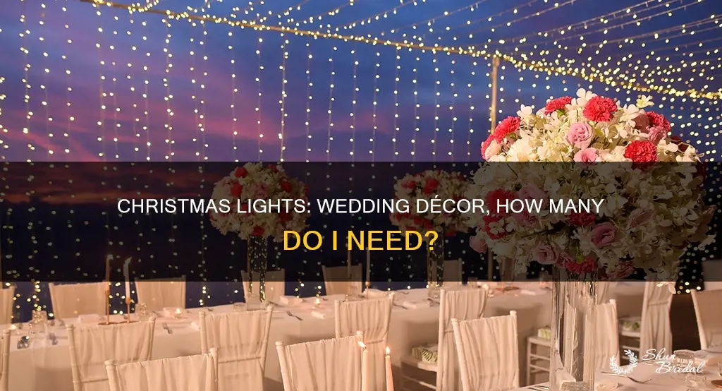 how many christmas lights do I need for my wedding