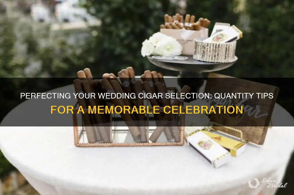 how many cigars to buy for a wedding