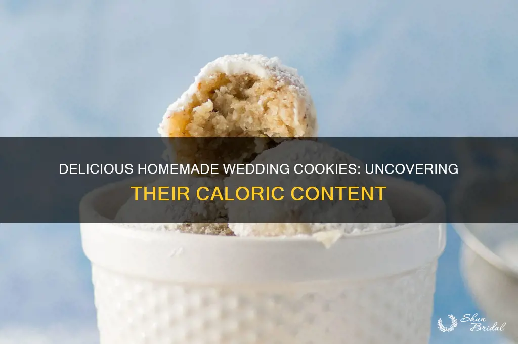 how many claories in homemade wedding cookies