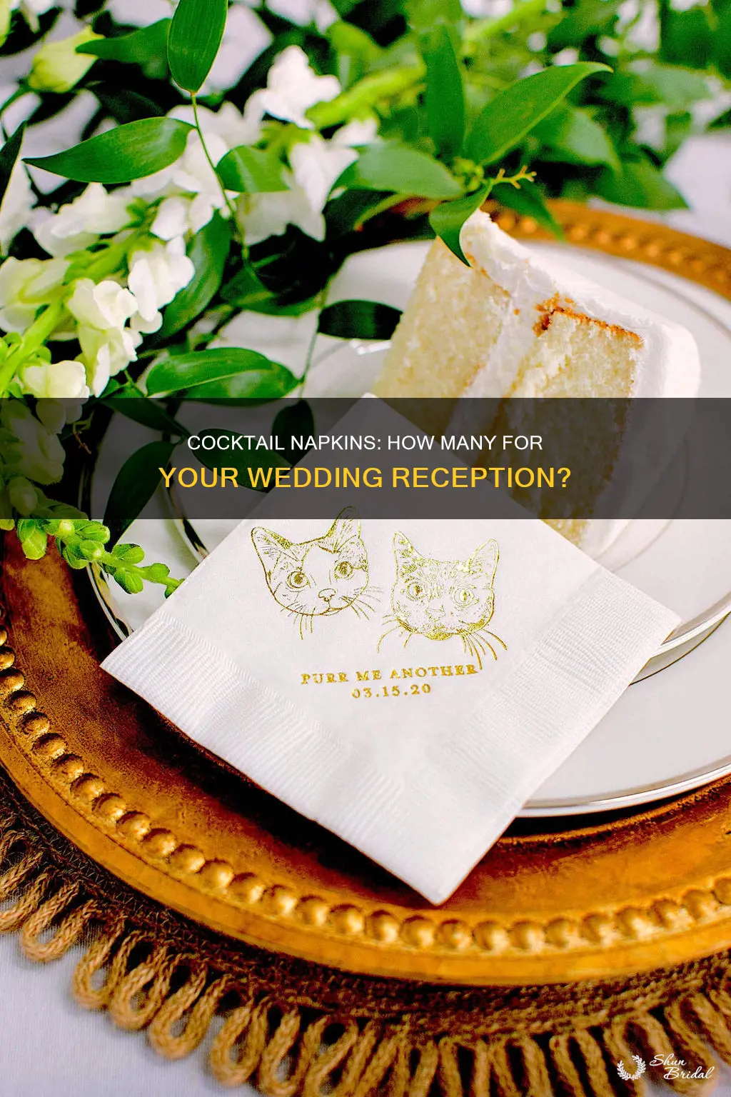 how many cocktail napkins for wedding reception