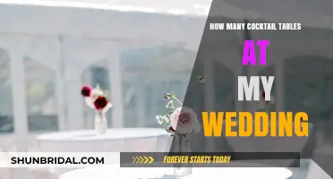 Perfecting Your Wedding Layout: How Many Cocktail Tables Do You Need?