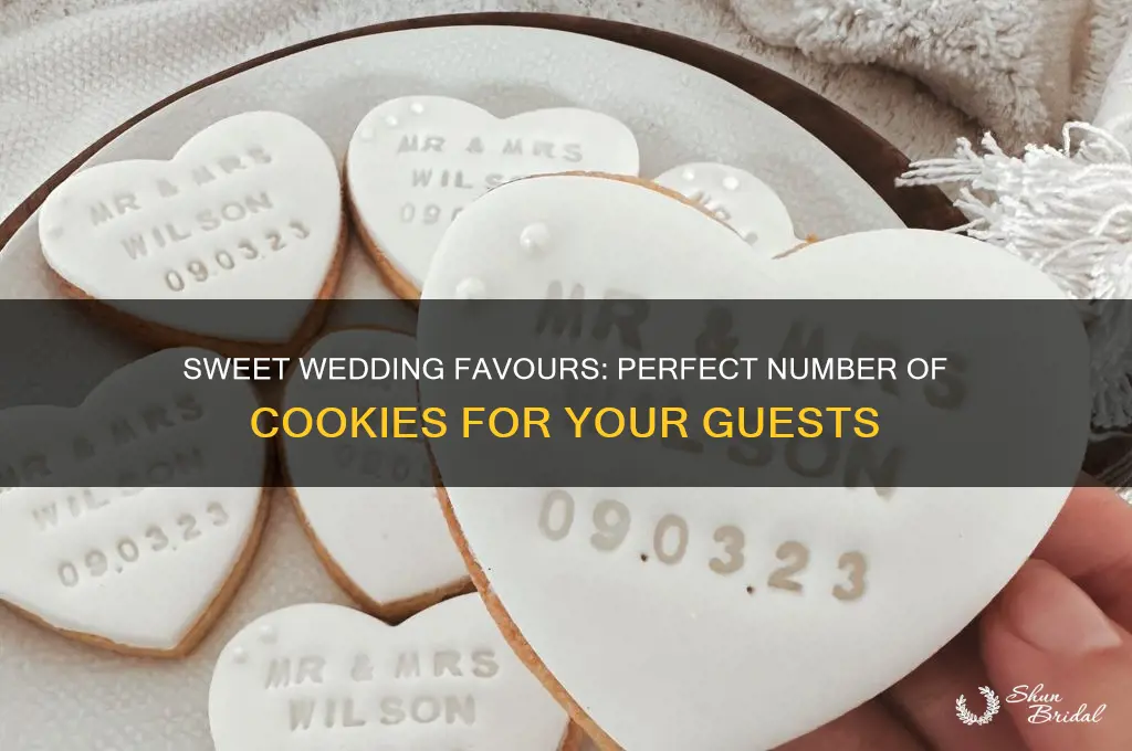 how many cookies as wedding favours
