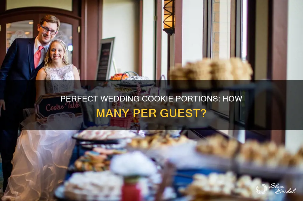 how many cookies per person for wedding