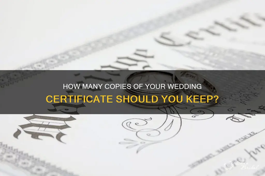 how many copies wedding certificate