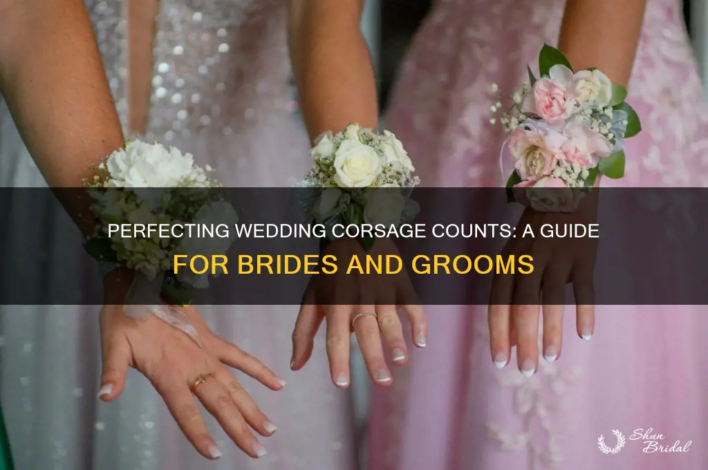 how many corsages for wedding