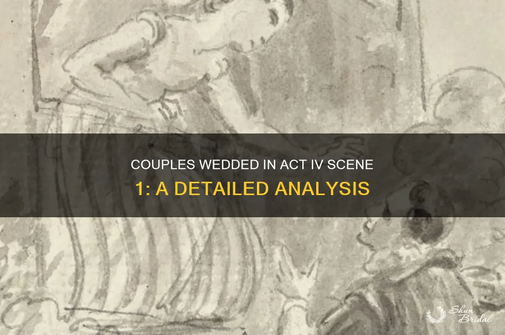 how many couples are to be wedded act iv 1