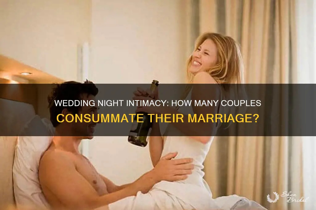 how many couples consummate on wedding night