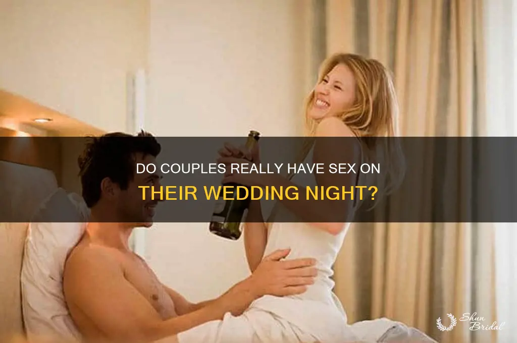 how many couples have sex their wedding night