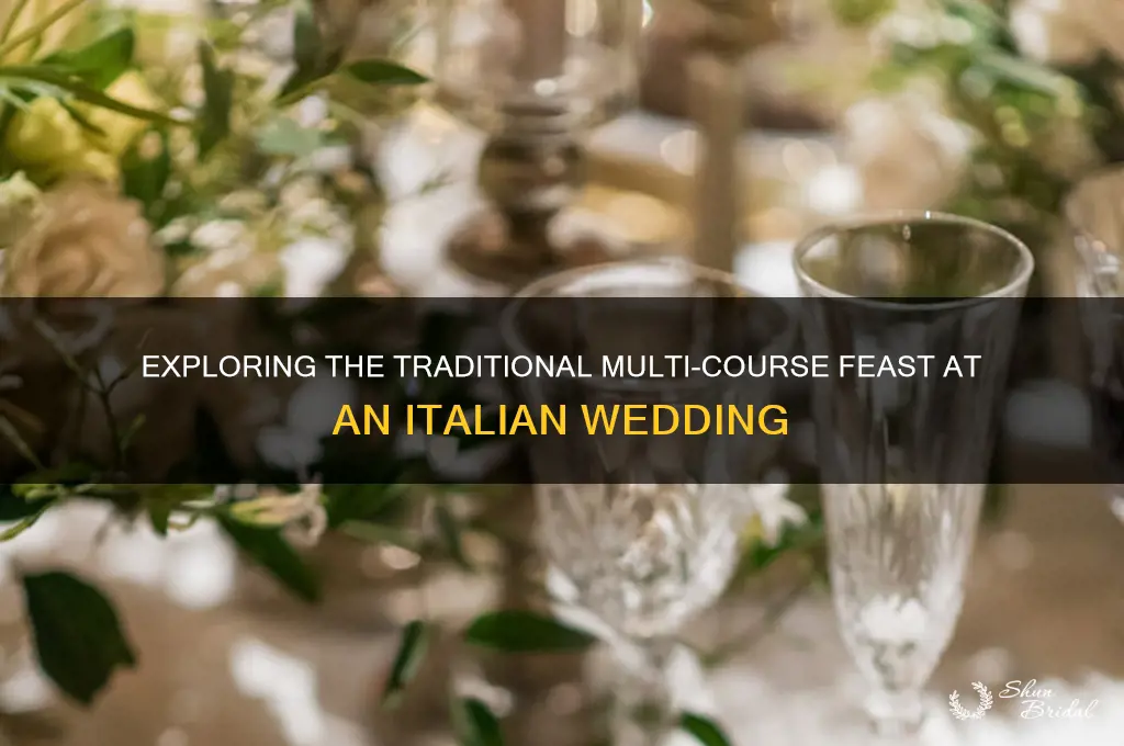 how many courses in a italian wedding
