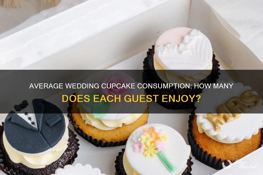 how many cupcakes does a guest usually eat at wedding