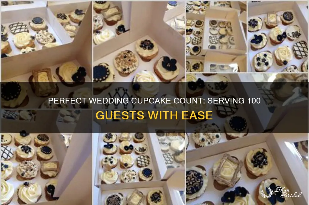 how many cupcakes for 100 wedding guest
