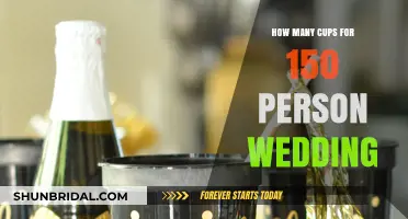 Perfect Wedding Drink Planning: Cups Needed for 150 Guests