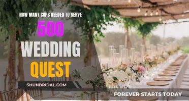 Cups Required to Serve 500 Wedding Guests: A Comprehensive Guide