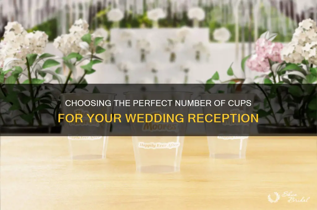 how many cups should I buy for a wedding reception