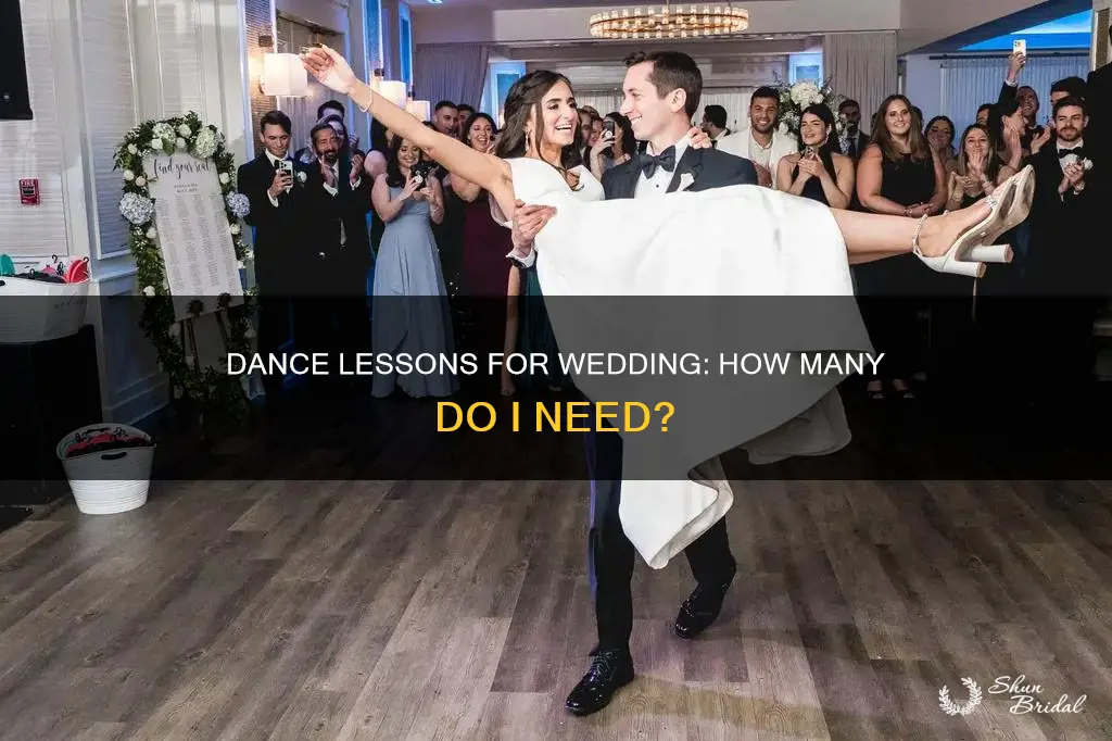 how many dance lessons do I need for wedding