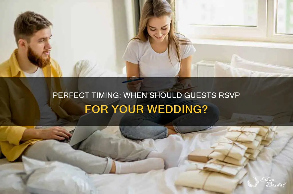 how many day in advance should people rsvp for wedding