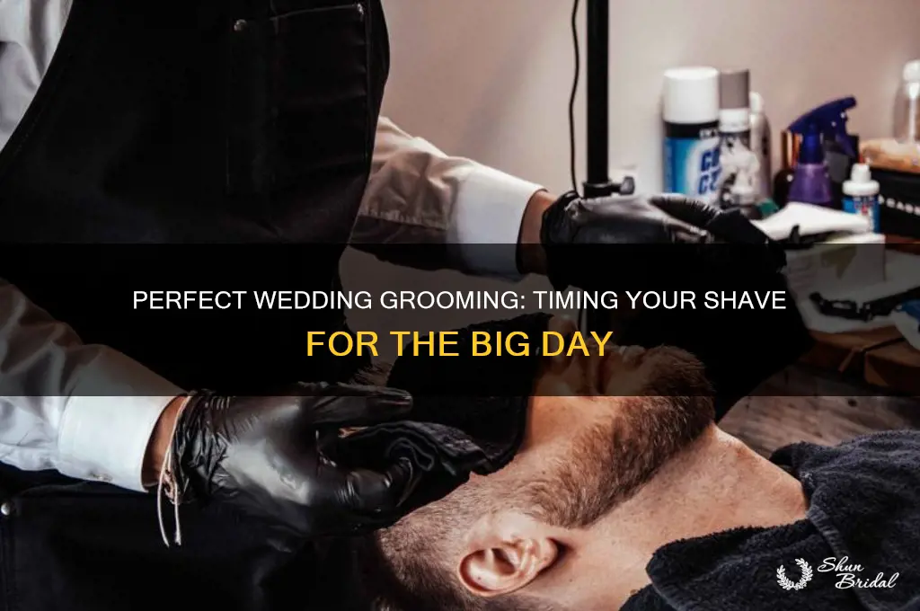 how many days ahead shave before wedding