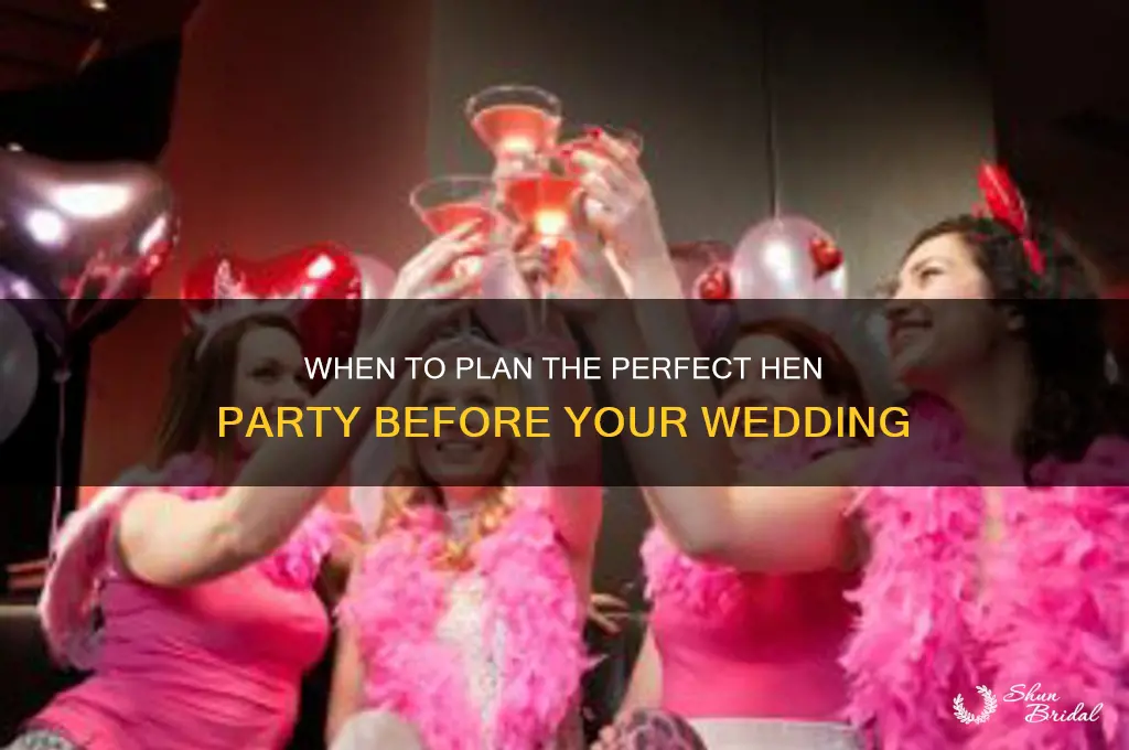 how many days before the wedding does the hen party