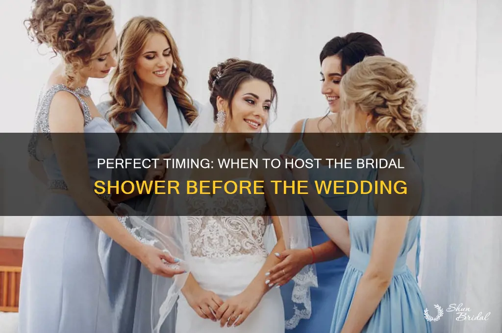 how many days before the wedding is the bridal shower