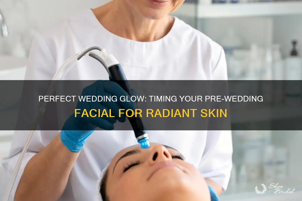 how many days before wedding facial