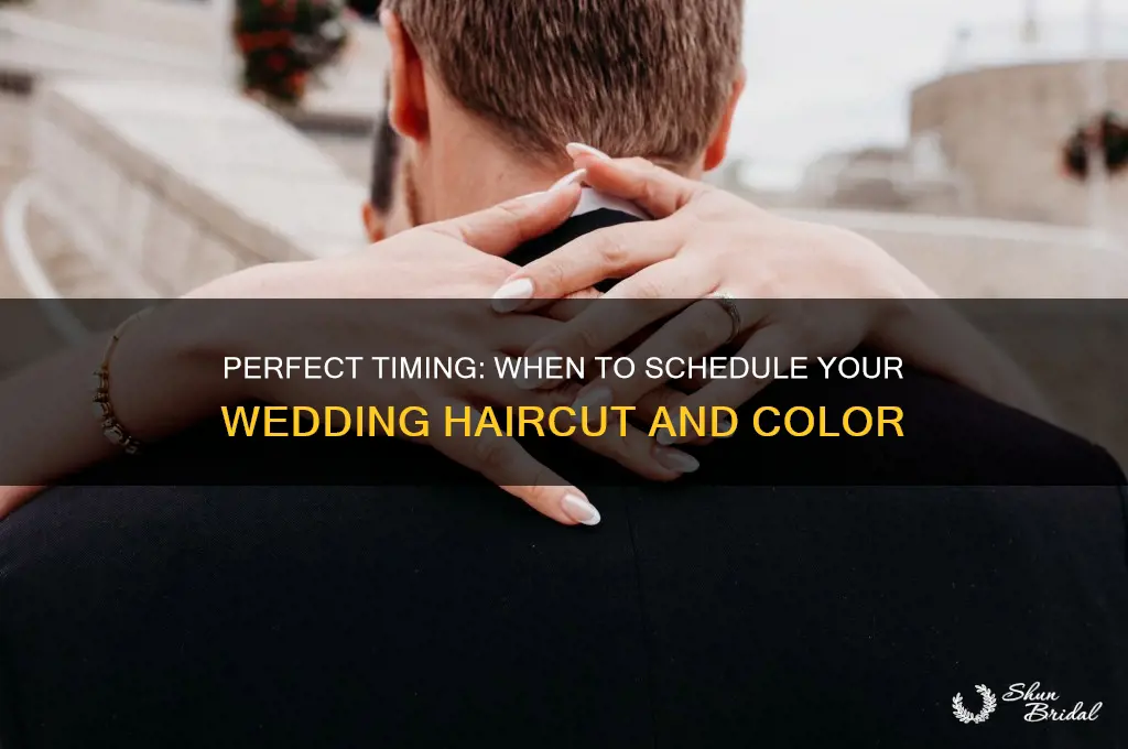 how many days before wedding get hair cut and colored