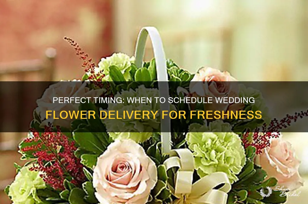 how many days before wedding shoiud I have flowers delivered
