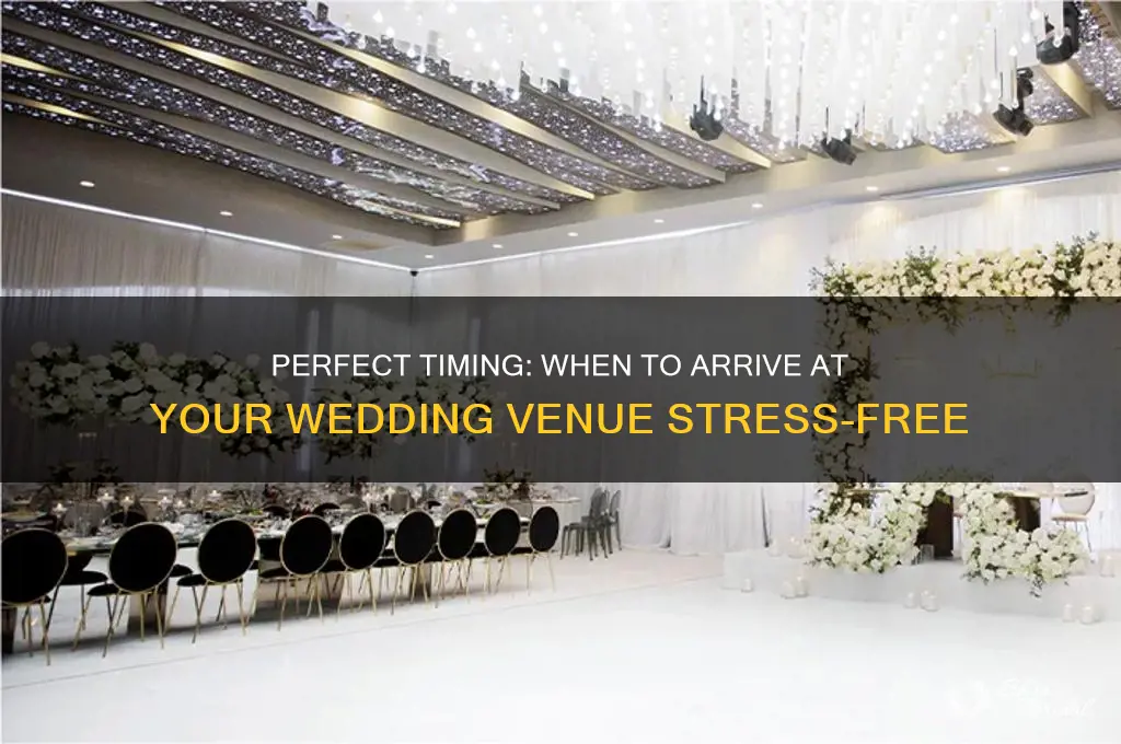 how many days before wedding should we arrive to venue