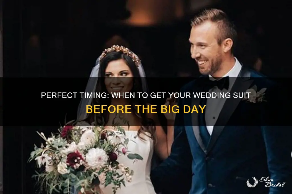 how many days before wedding should you get a suit