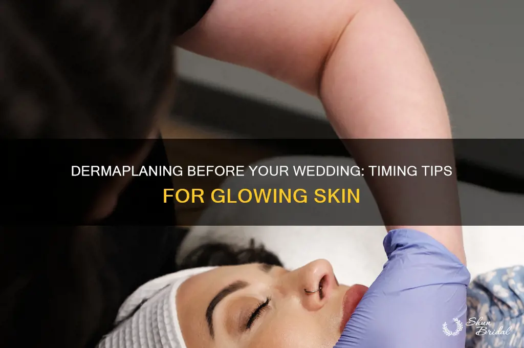 how many days before wedding to dermaplane